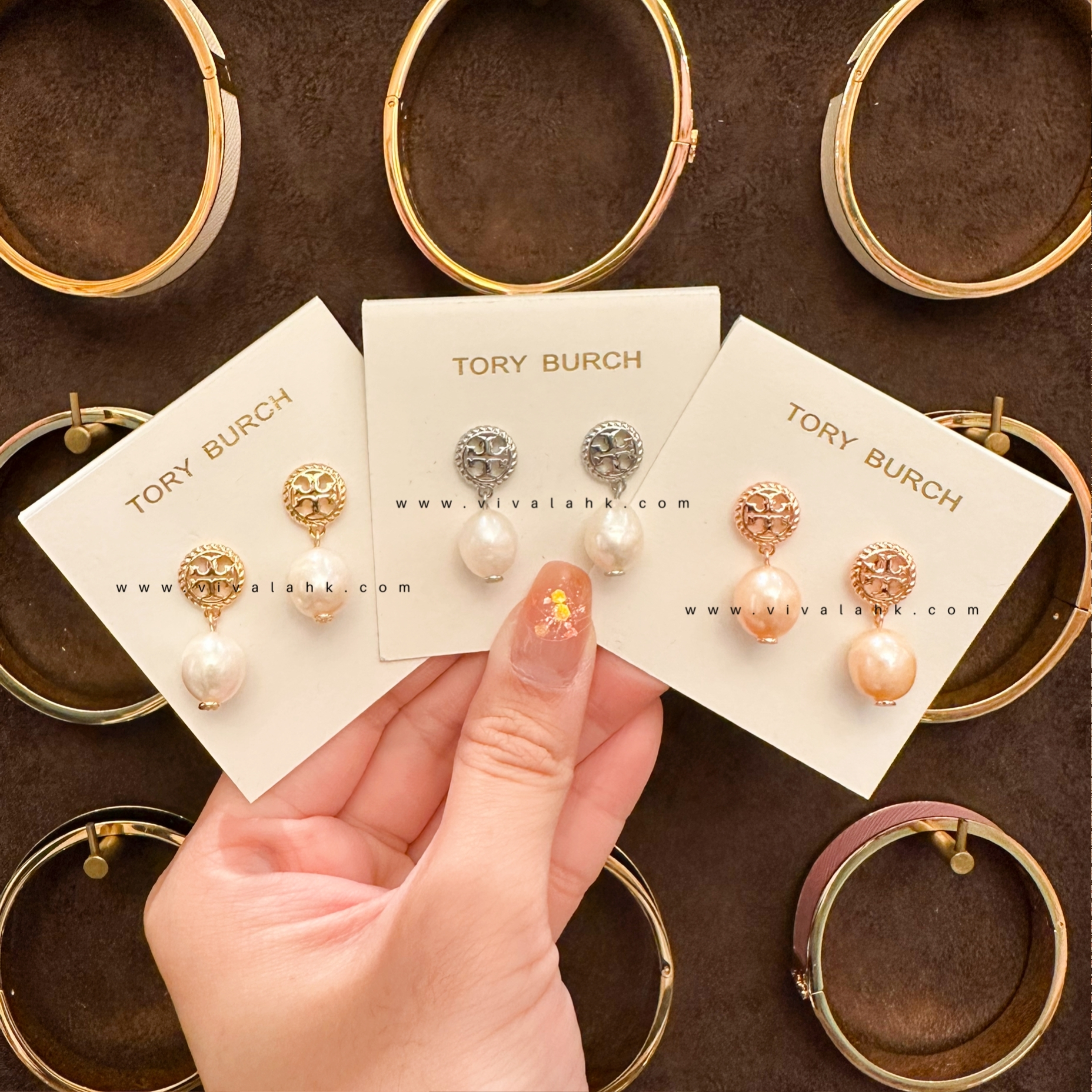Tory Burch - Rope Logo Drop Earrings (136616)