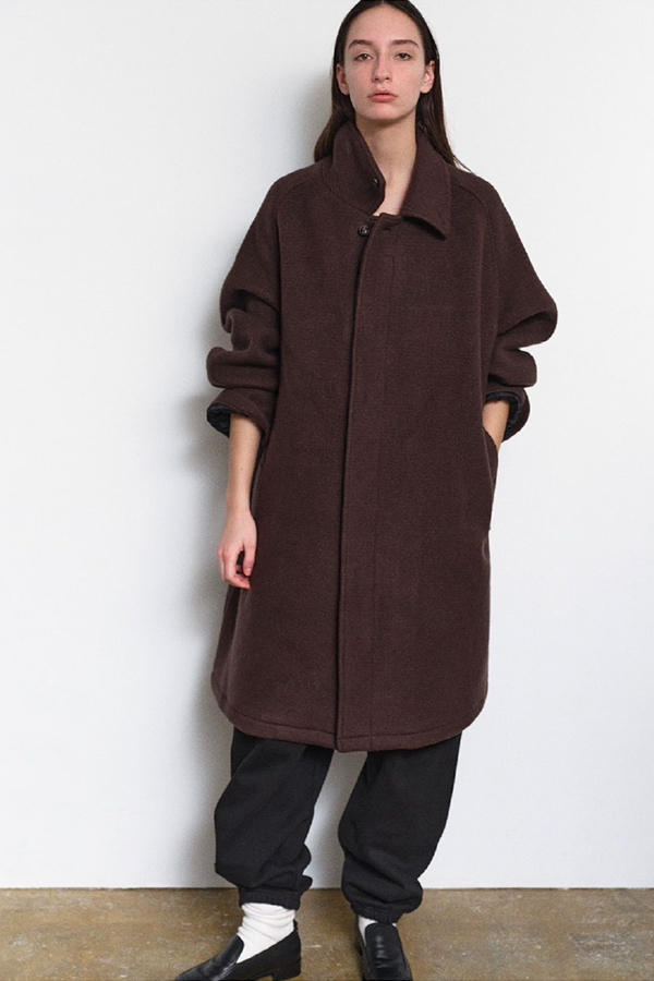 FARAH - BAL COLLAR  羊毛大衣（咖啡棕）
