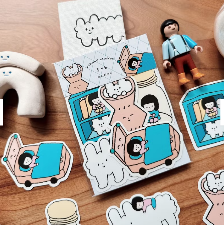 YOHAND Waterproof medium stickers alone