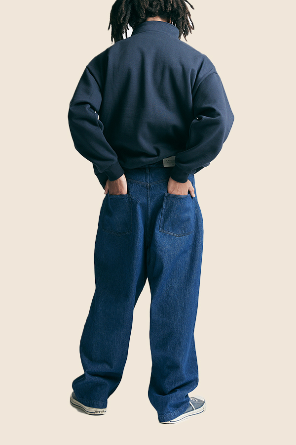 FARAH -  BAGGY 牛仔褲（天空藍）