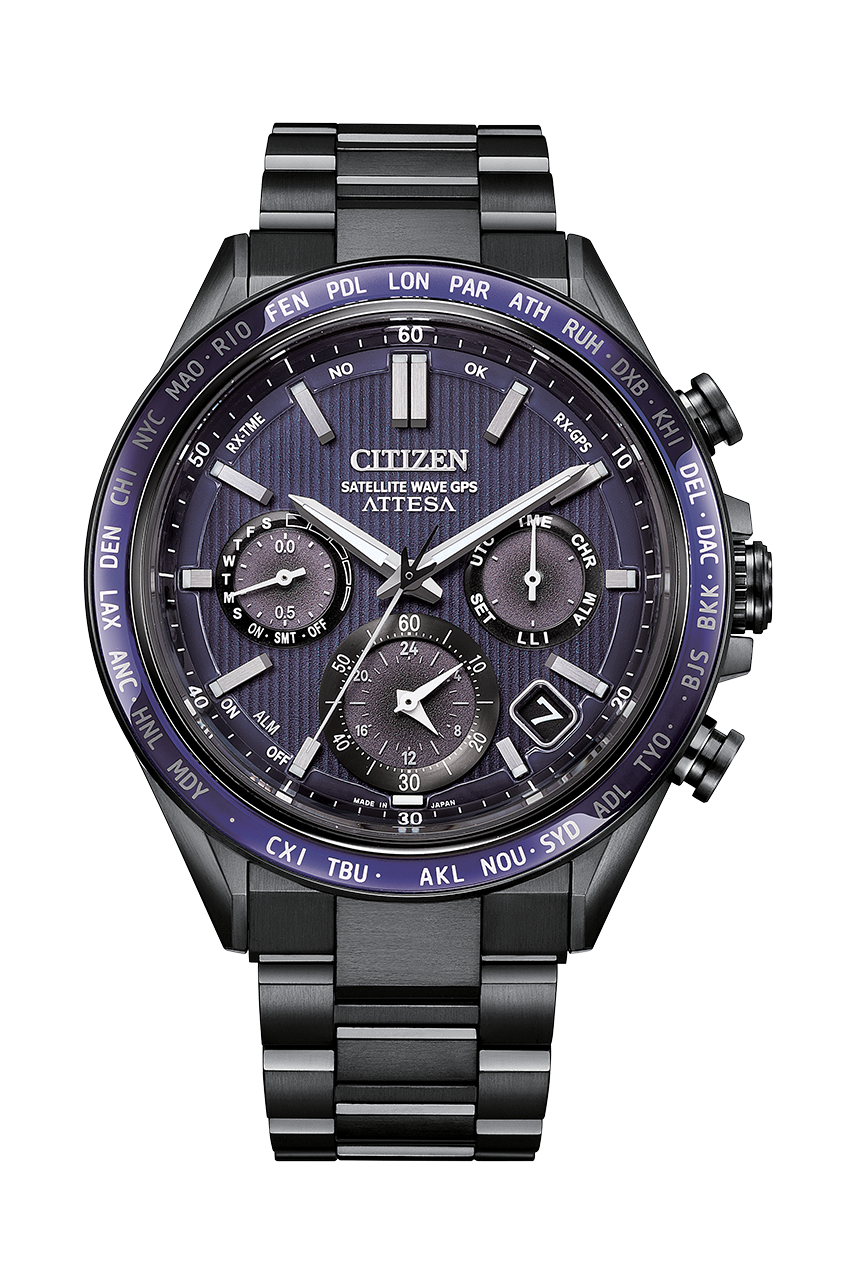 Citizen 星辰 Attesa Black CC4074-61W / BLUE CC4059-64L Titanium GPS Satellite eco-drive Radio Watch Dual Direct Flight CC4074-61W / CC4059-64L GPS 衛星生態驅動無線電手錶