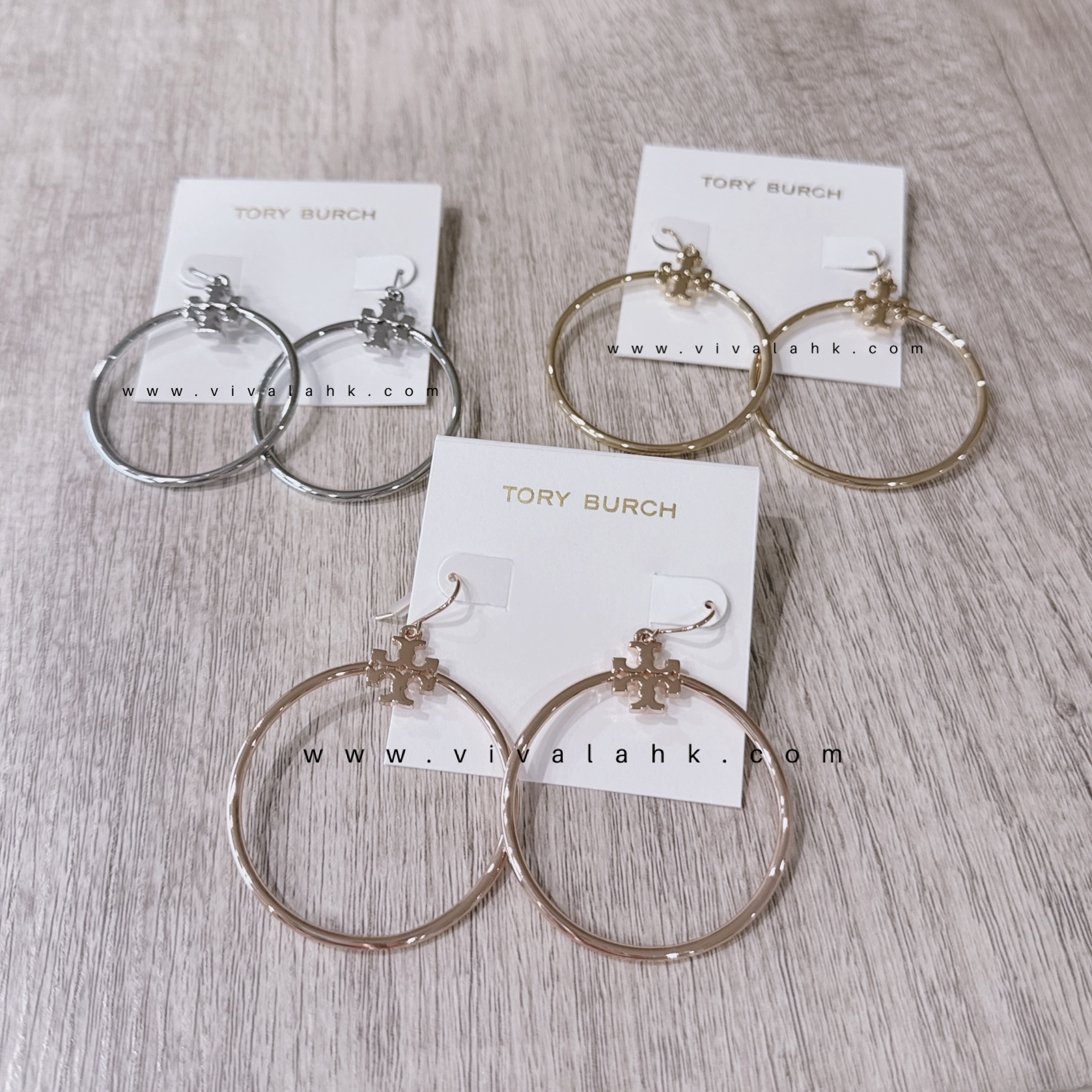 Tory Burch - T Logo 圈圈吊墜 Earrings (73213)