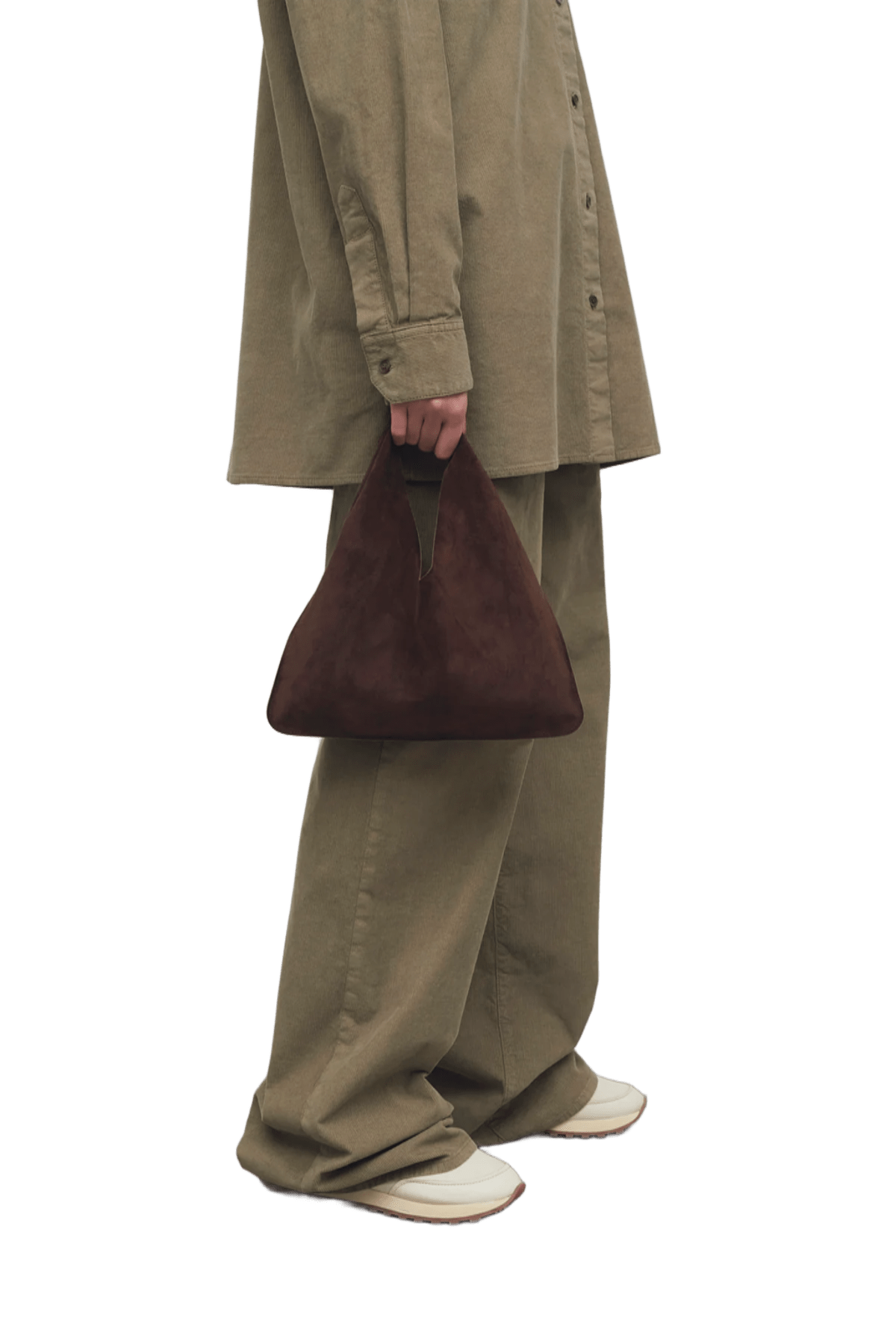 THE ROW Small Bindle 絨面革手袋