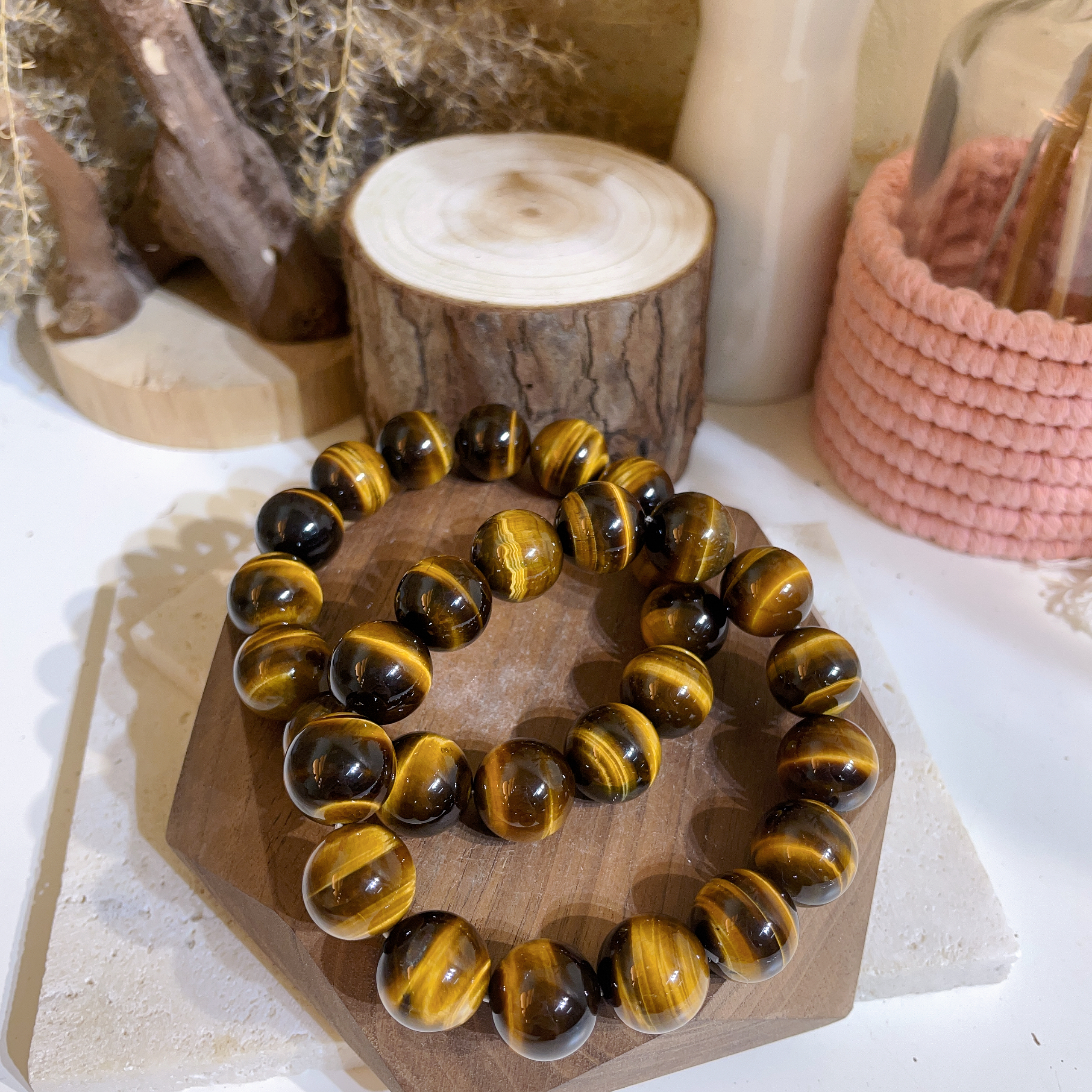 黃虎眼石手串 13+-14mm