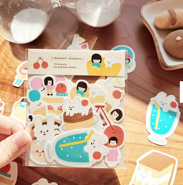 YOHAND Waterproof medium stickers sweets time