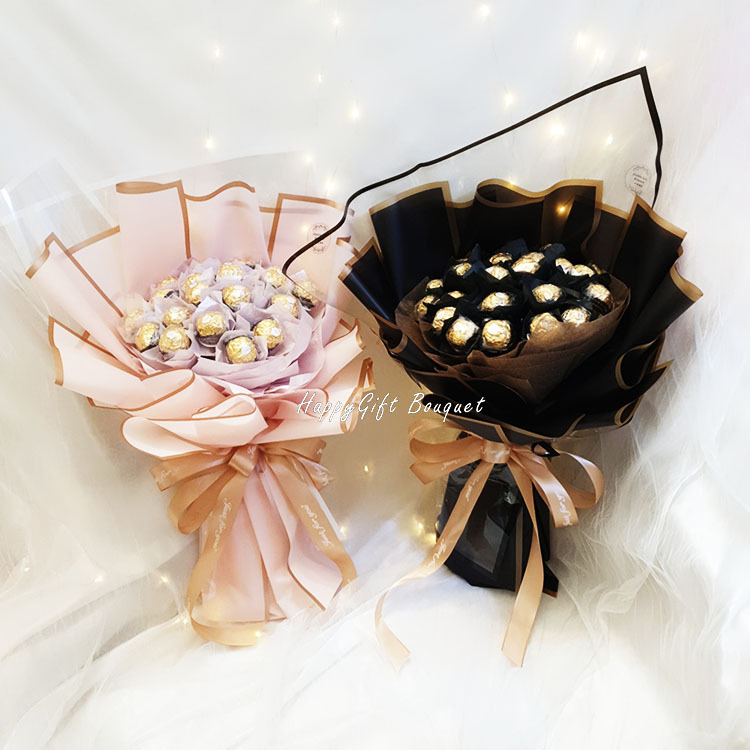 21朵金莎花束,21 Ferrero Rocher bouquet