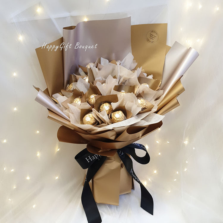 21朵金莎花束,21 Ferrero Rocher bouquet