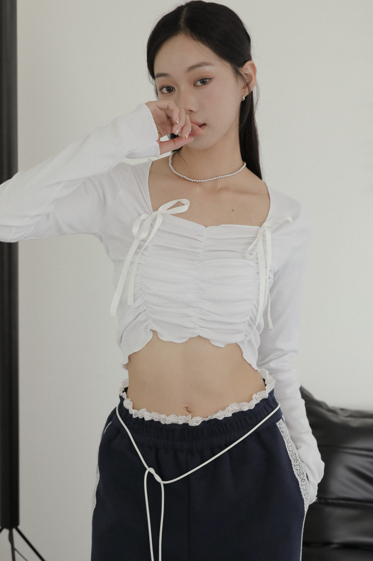 【Discount】Mignon Ribbon Long Sleeves #長袖