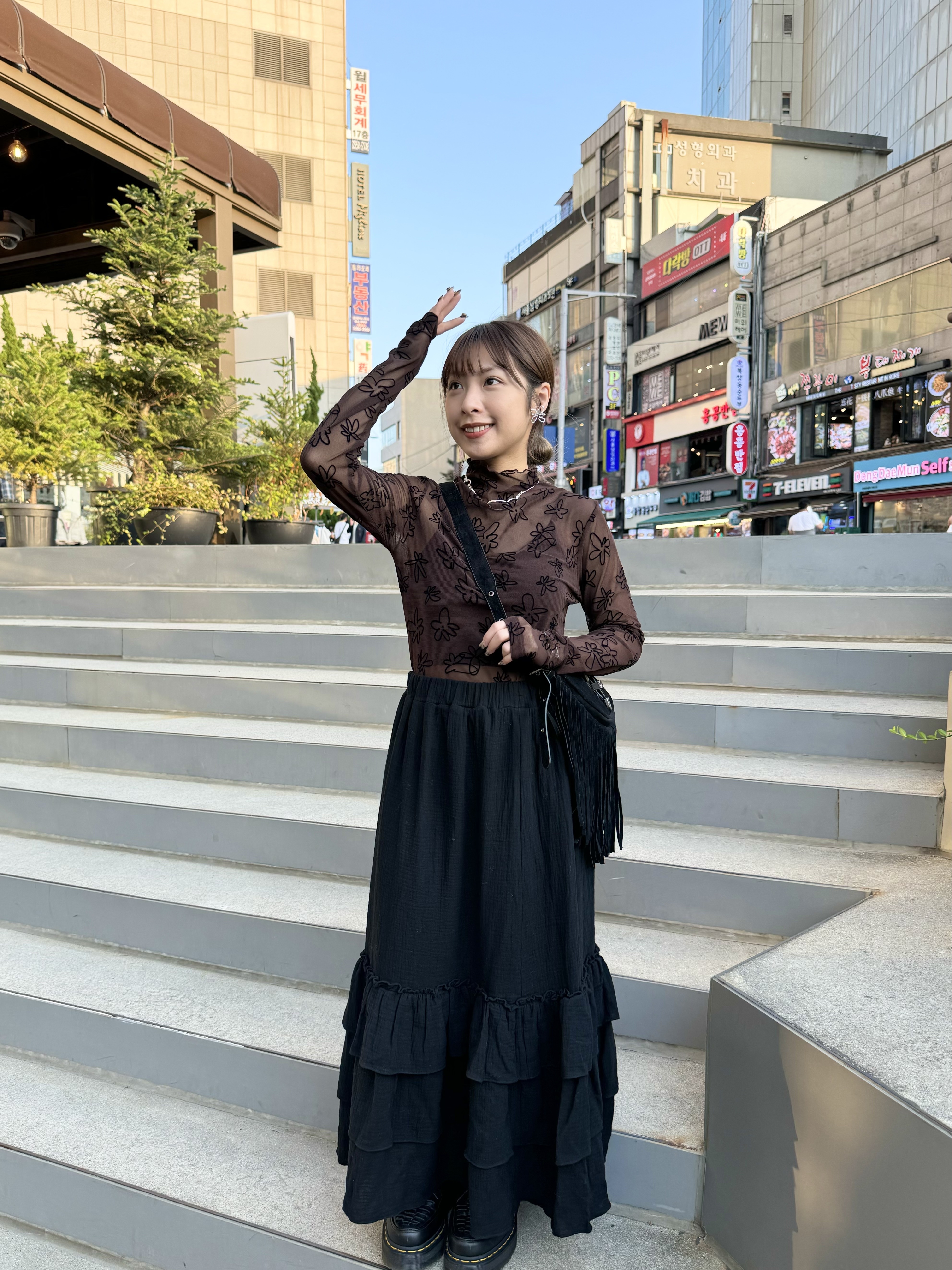 立體絨花花紗紗inner