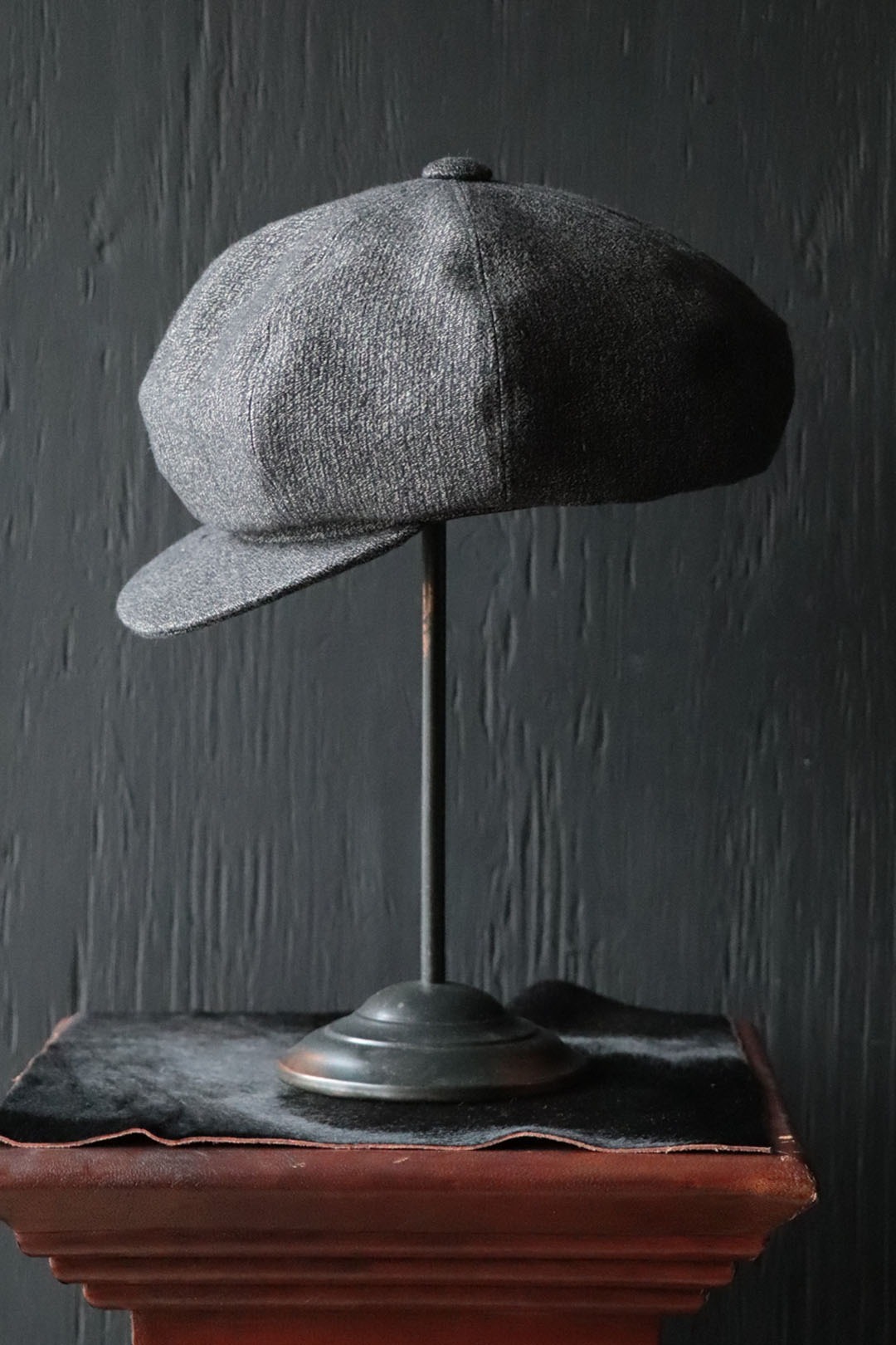 Black Sign Twisted Heather Cord Casquette / Rat Gray