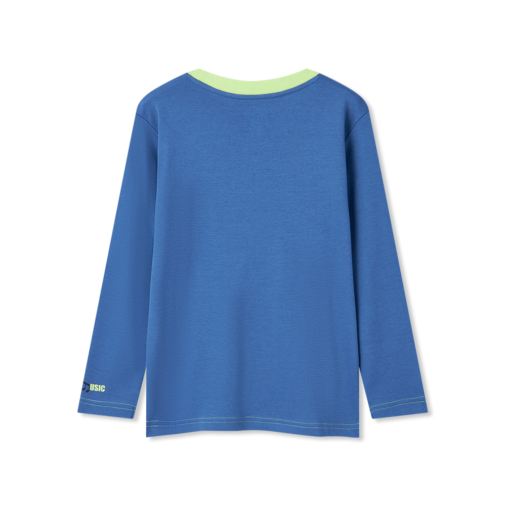 男童長袖印花T恤