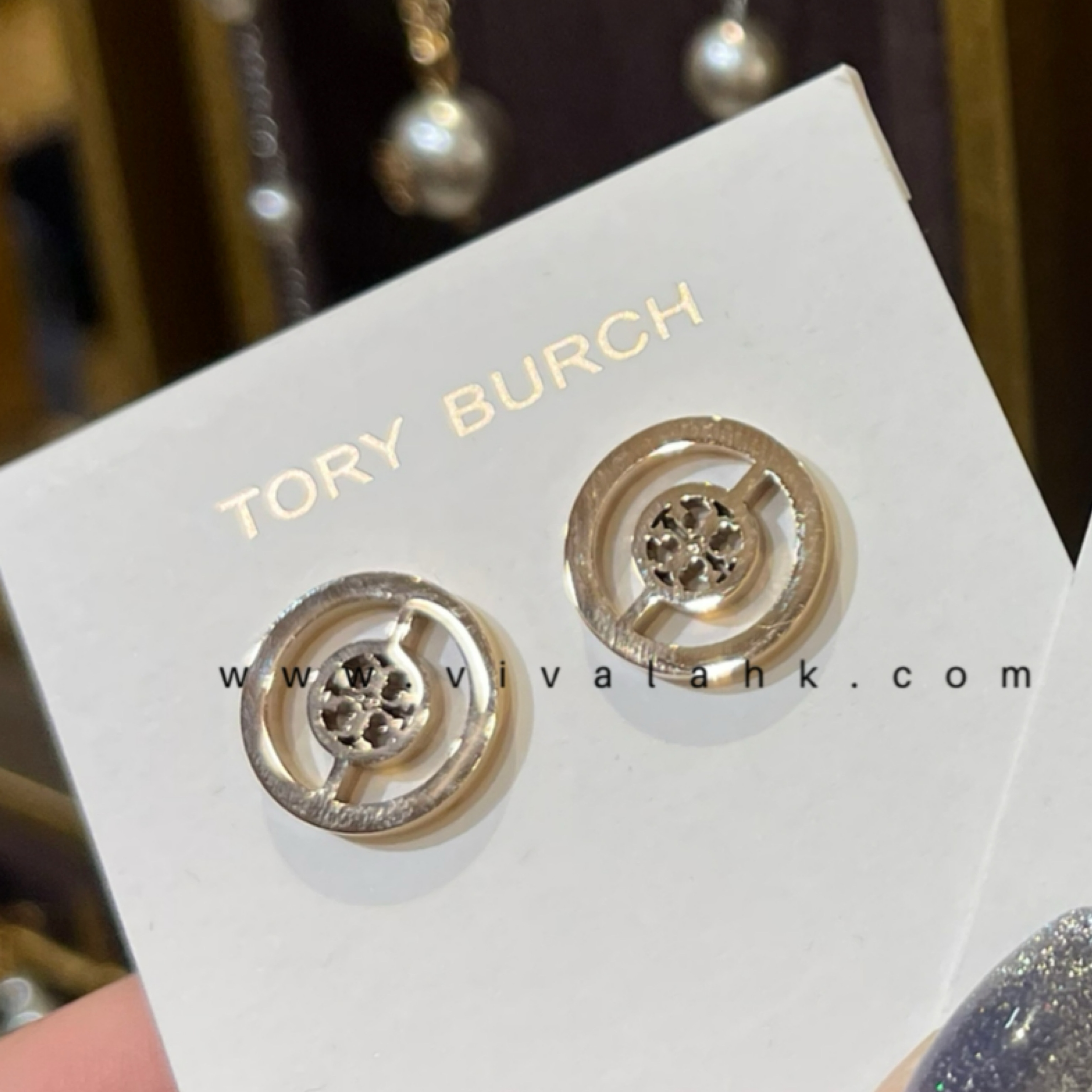 Tory Burch - 圓形 Logo Earrings (88331)