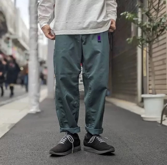 The north face北臉日單現貨 紫標 Stretch Twil Wide Tapered寬鬆休閒長褲 NT5302N