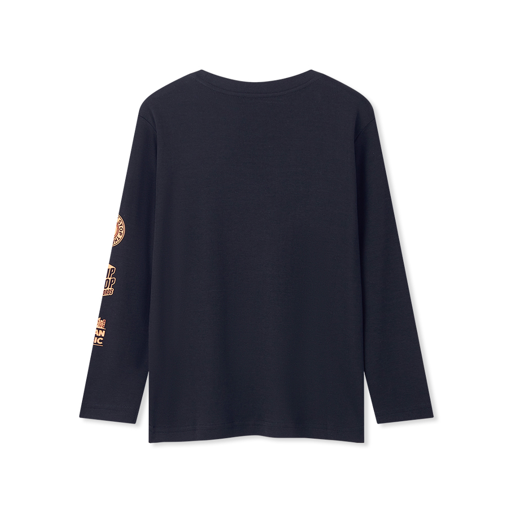 男童長袖印花T恤