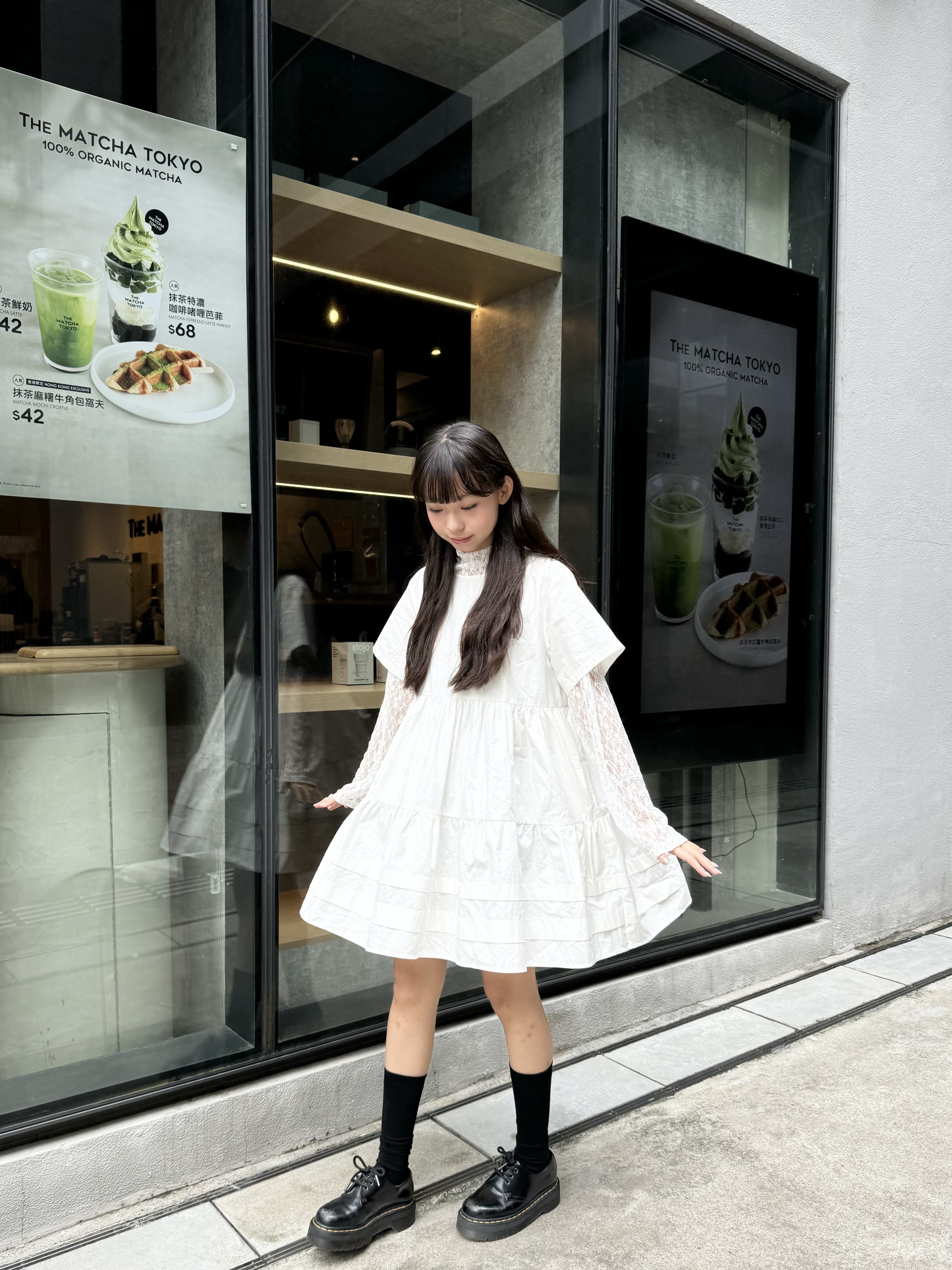 小量現貨 [三色入]摺褶大傘短OPS( White )