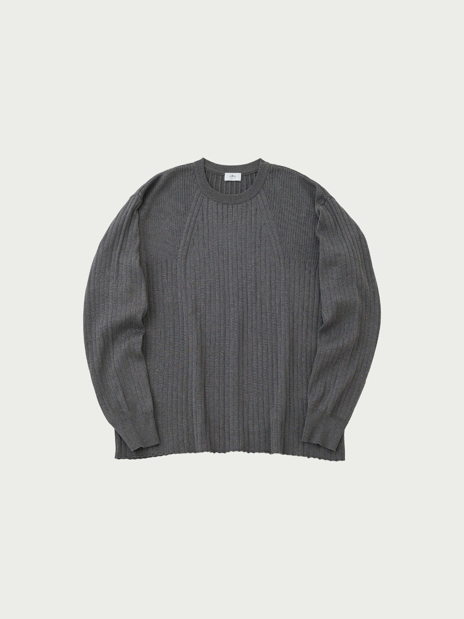 URU TOKYO - Crew neck knit / GRAY