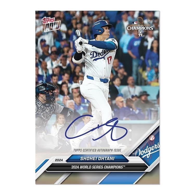 『現貨』TOPPS 2024 MLB 世界大賽冠軍 道奇隊 紀念卡