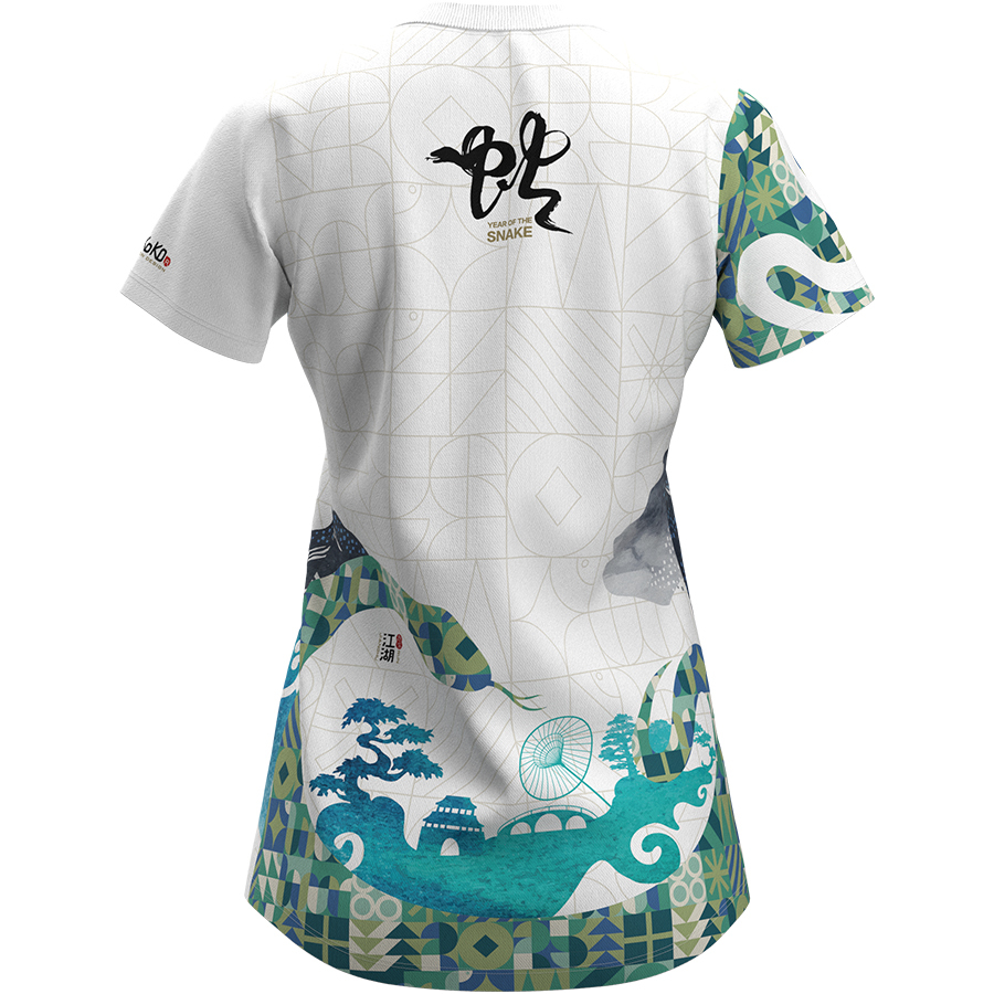 江湖跑堂《蛇緣》運動跑服︱女版 青碧