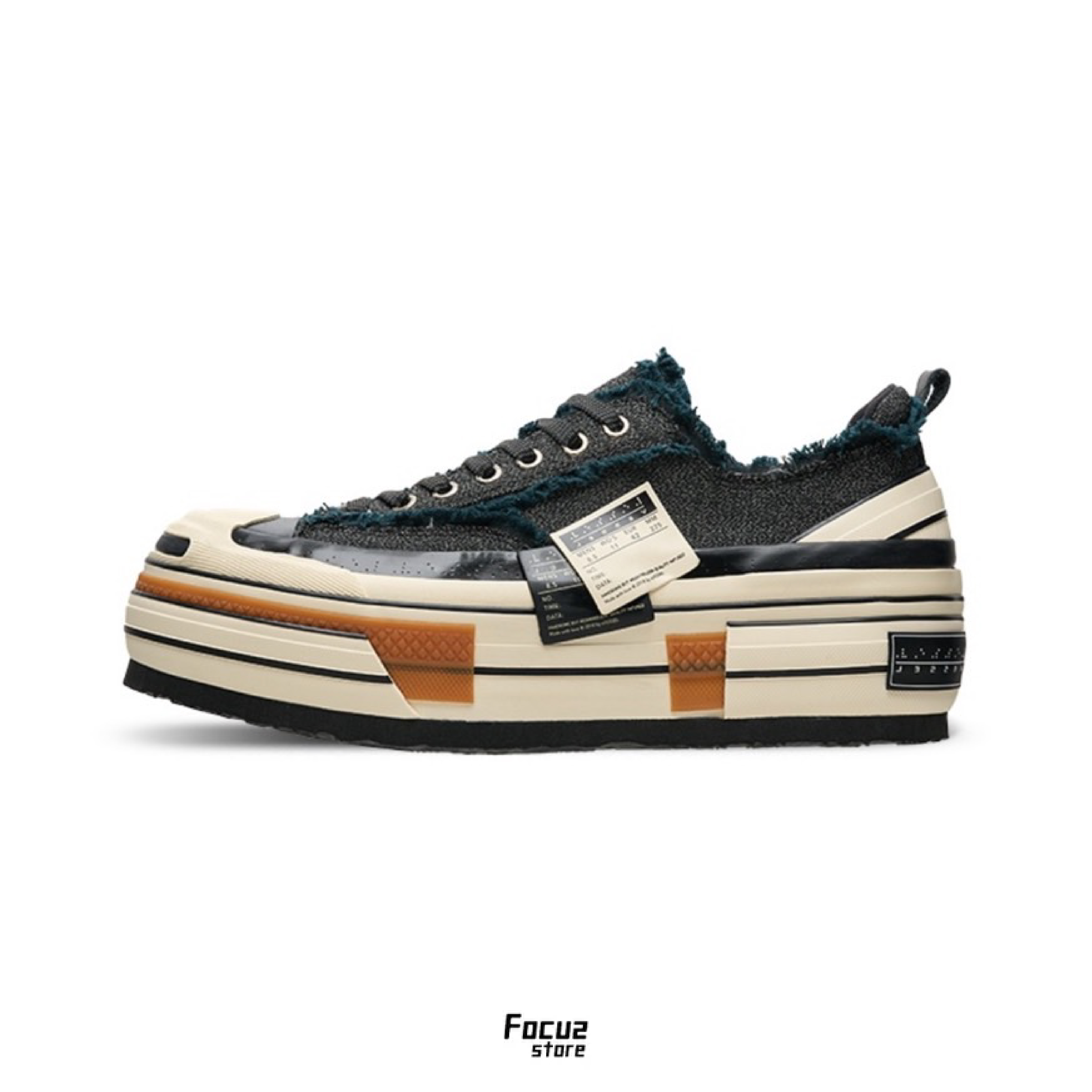 【Focus Store】預購 Xvessel Rubber Tape Smile “Reflective Black" 3M反光 V笑鞋 F24X56B