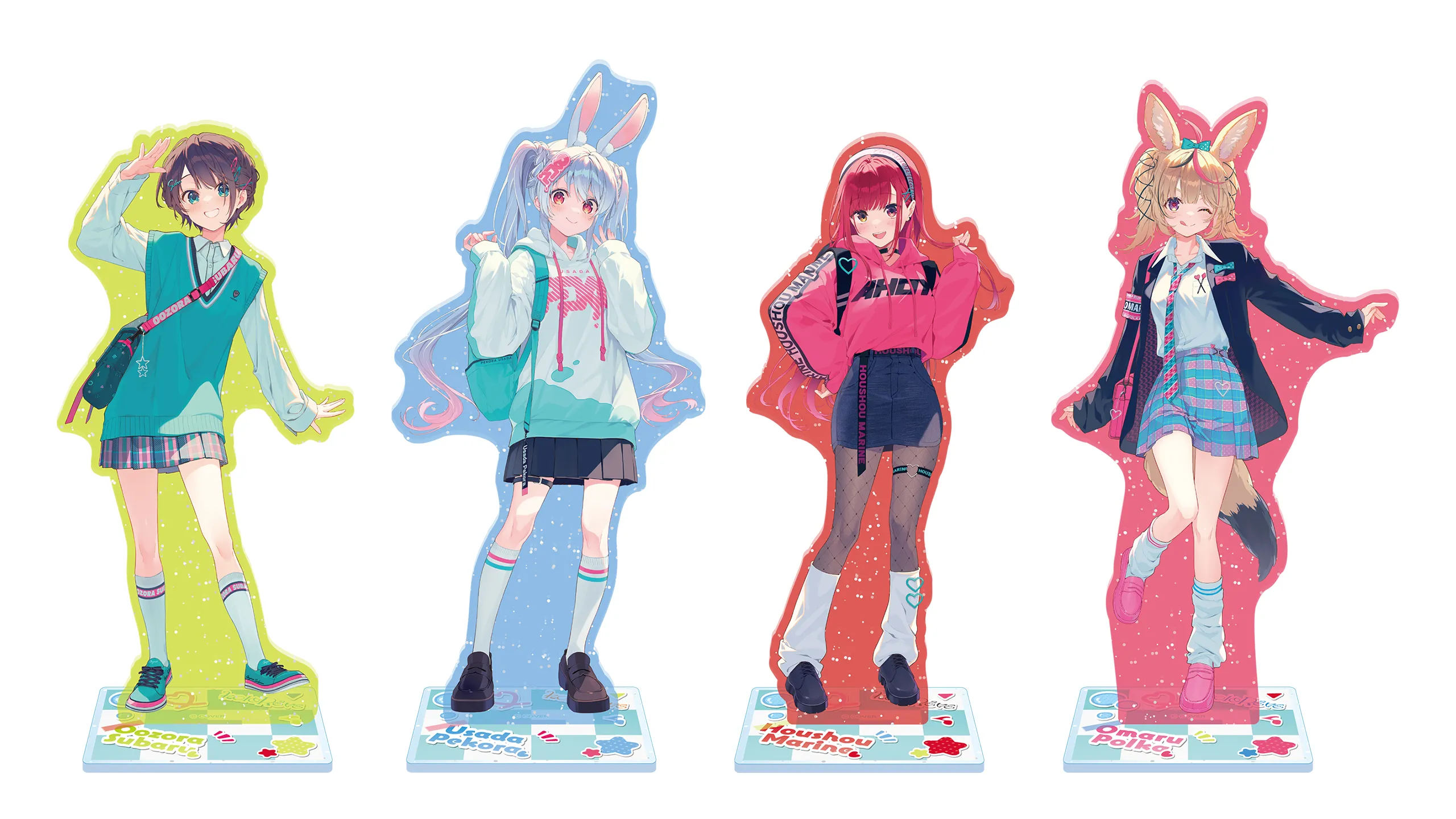 「官品代購」Hololive holoRêve collection no.3 (大空スバル🚑/兎田ぺこら👯‍♀️/宝鐘マリン🏴‍☠️/尾丸ポルカ🎪)