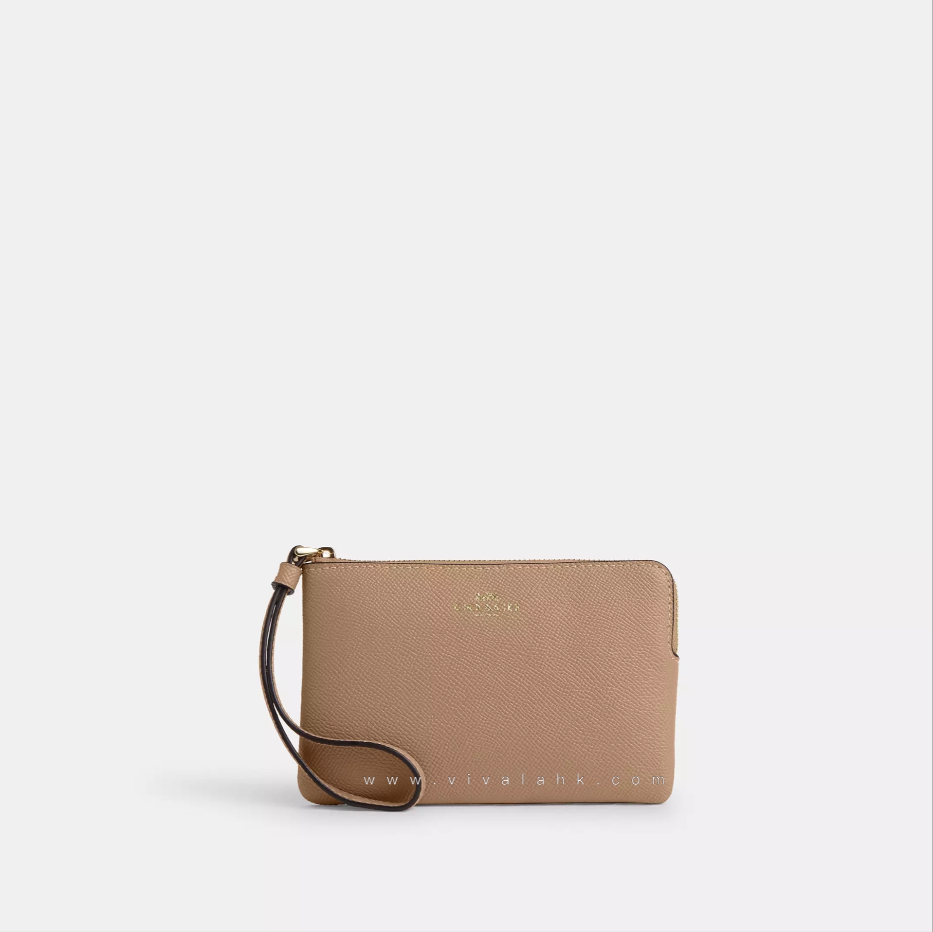 Coach - Corner Zip Wristlet (Crossgrain LeCV396) (58032