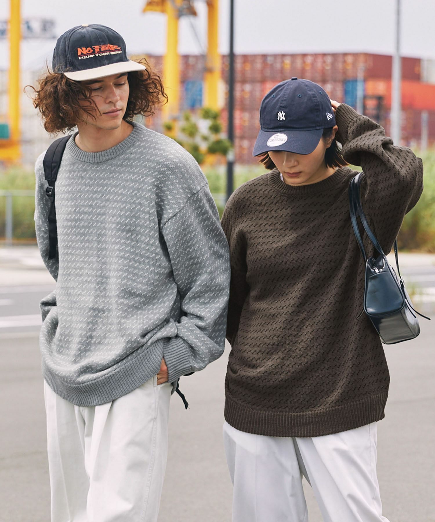 日牌 BARK MANHATTAN Oversized Birdseye Crewneck Knit [BAMkn333]
