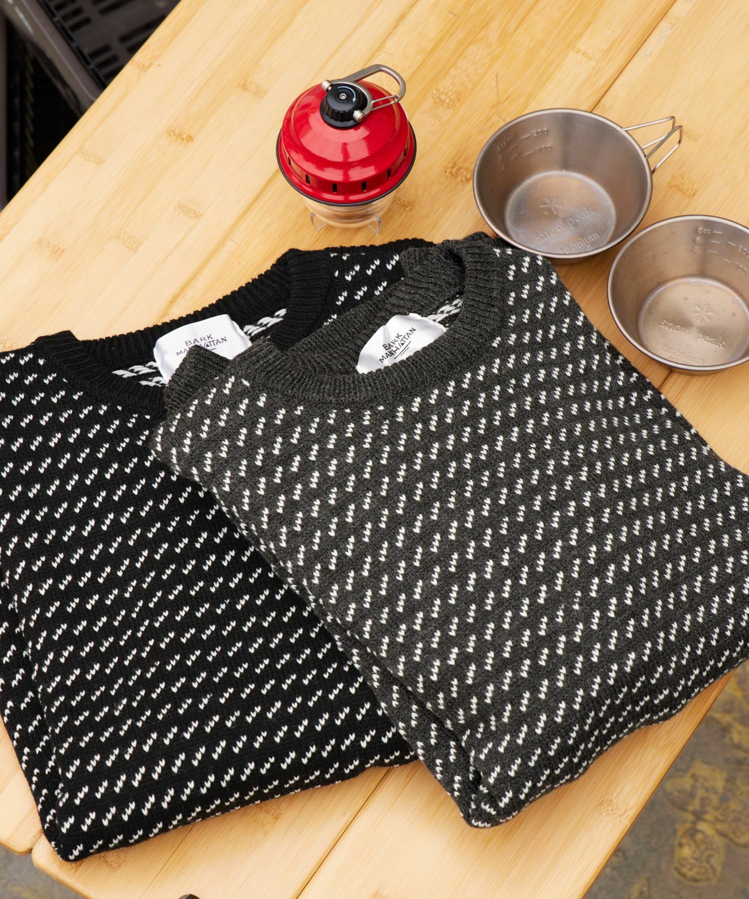 日牌 BARK MANHATTAN Oversized Birdseye Crewneck Knit [BAMkn333]