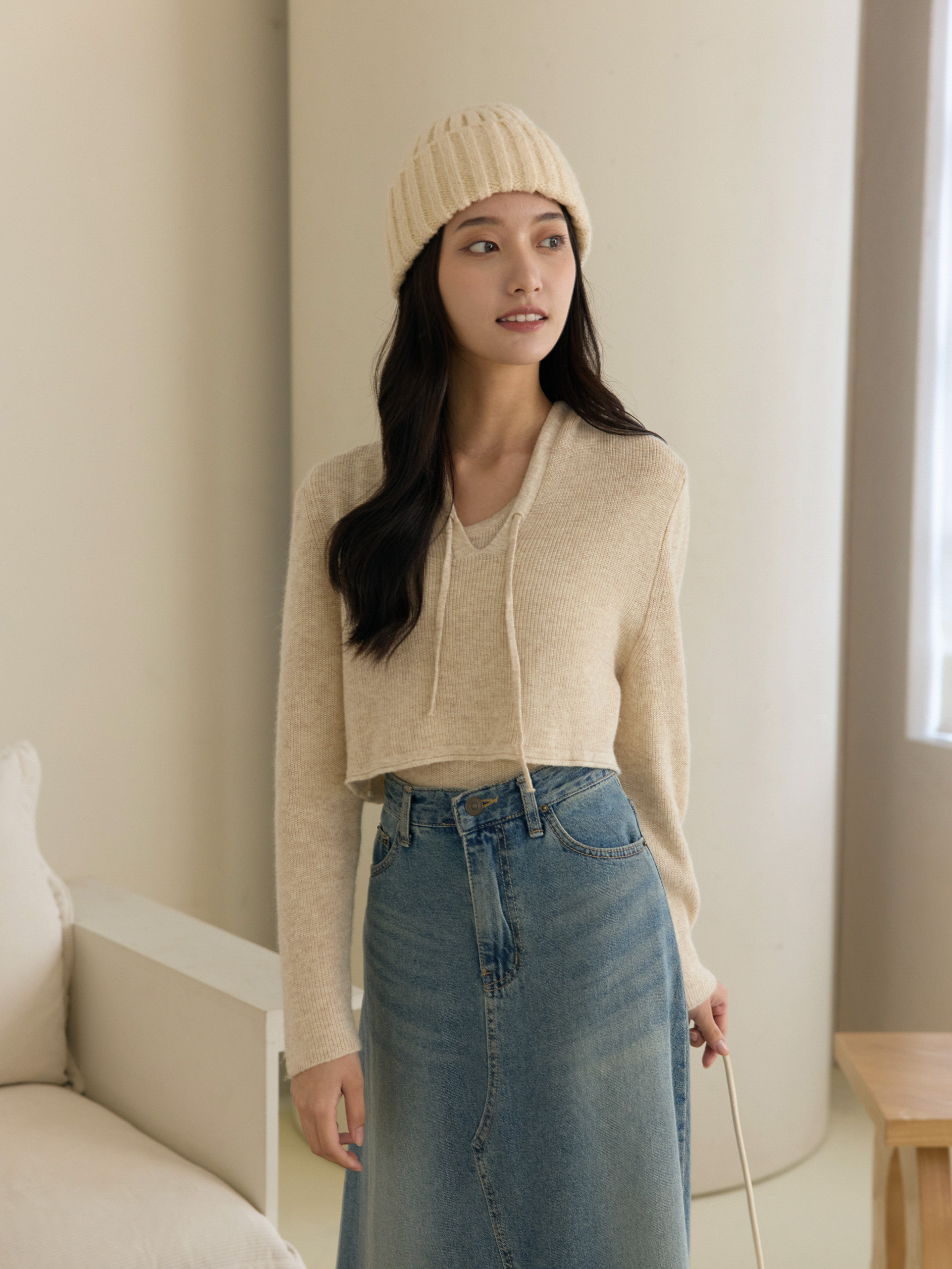 兩件式 針織背心短罩衫套裝