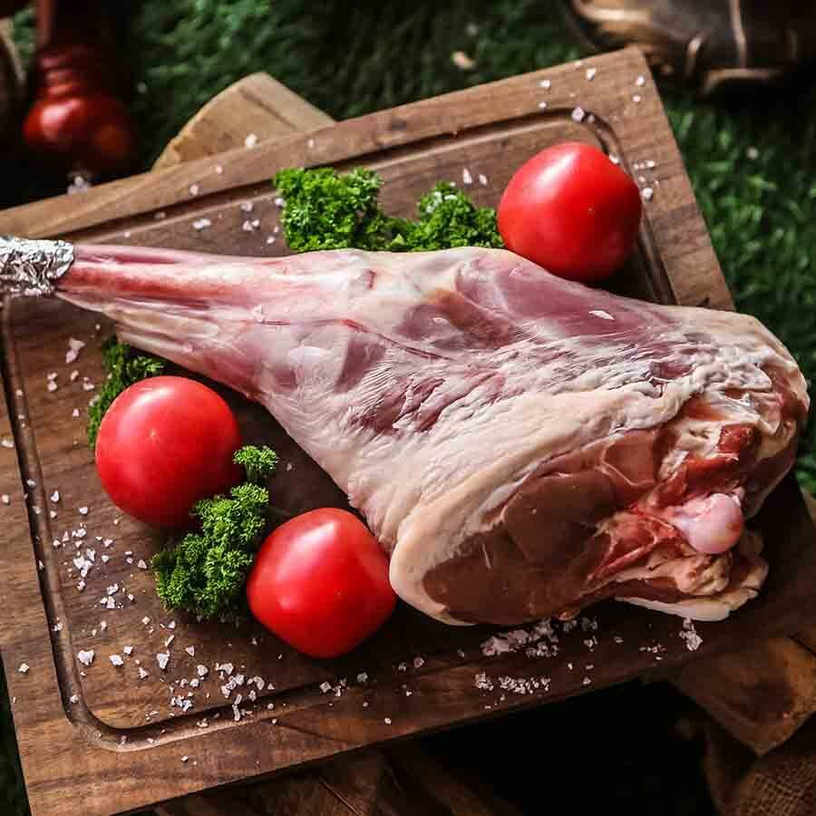 New Zealand Lamb Leg Bone In Chump On (Catch Weight) (Frozen)