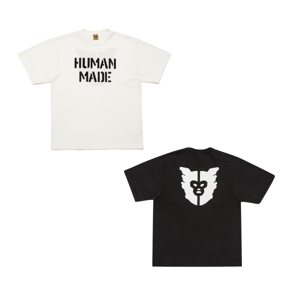 Human Made Graphic T Shirt 背後猿人頭 短袖 白/黑 HM28TE012