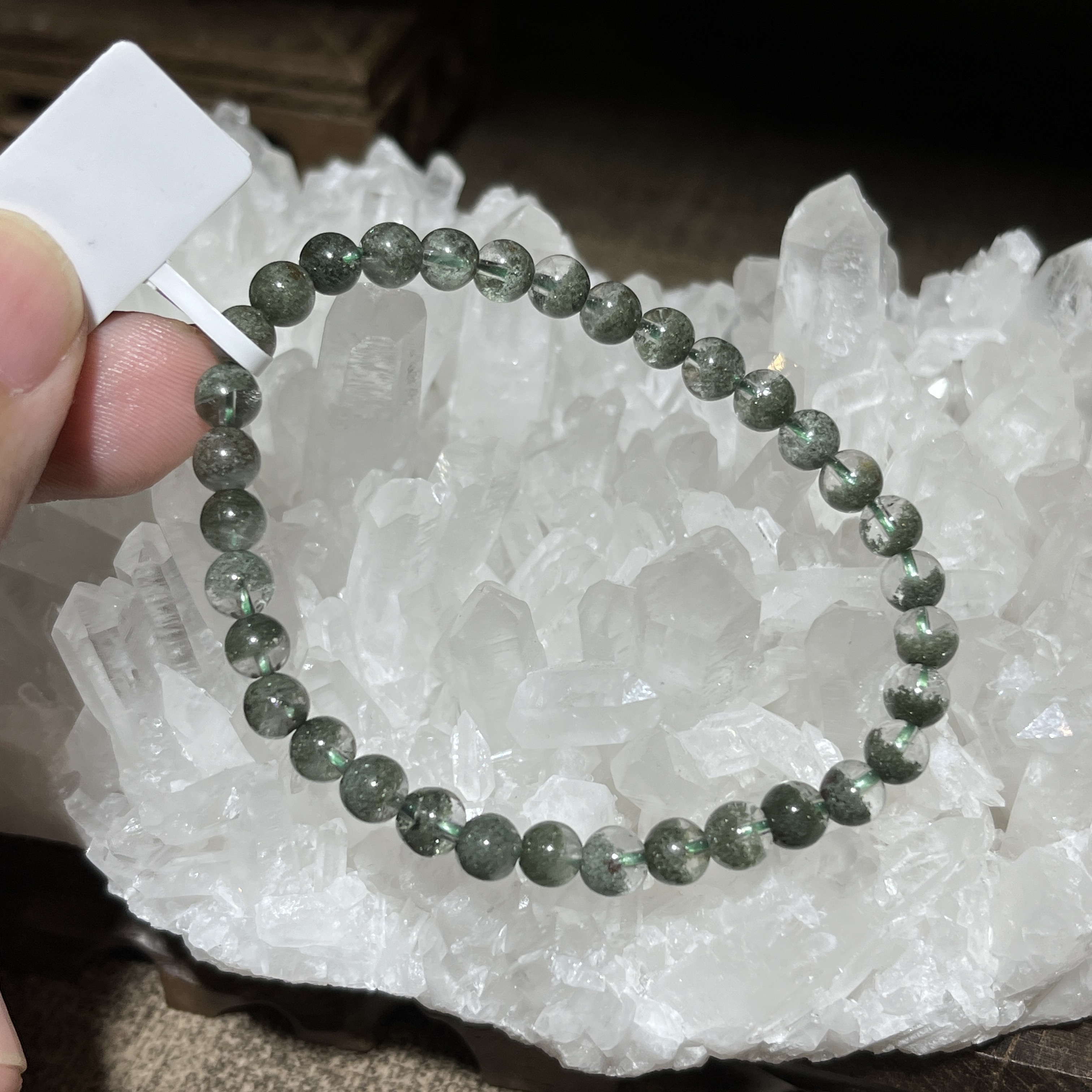 聚寶盆綠幽靈手串 19787 5.5mm