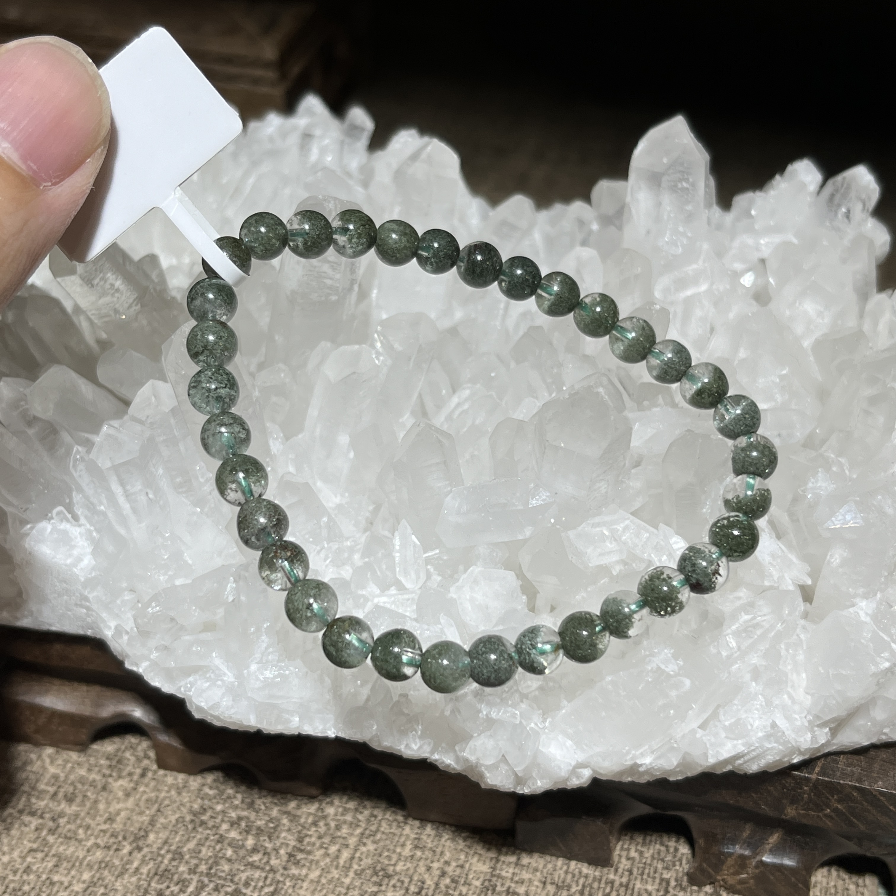 聚寶盆綠幽靈手串 19786 5.5mm