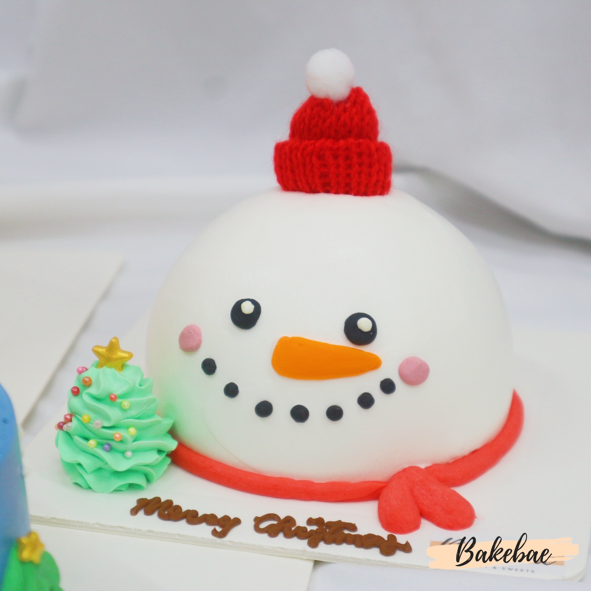 聖誕蛋糕 - 立體雪人