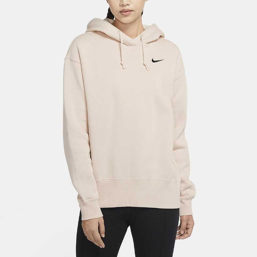 W Nike NSW Hoodie 帽T 奶茶 CZ2591-140