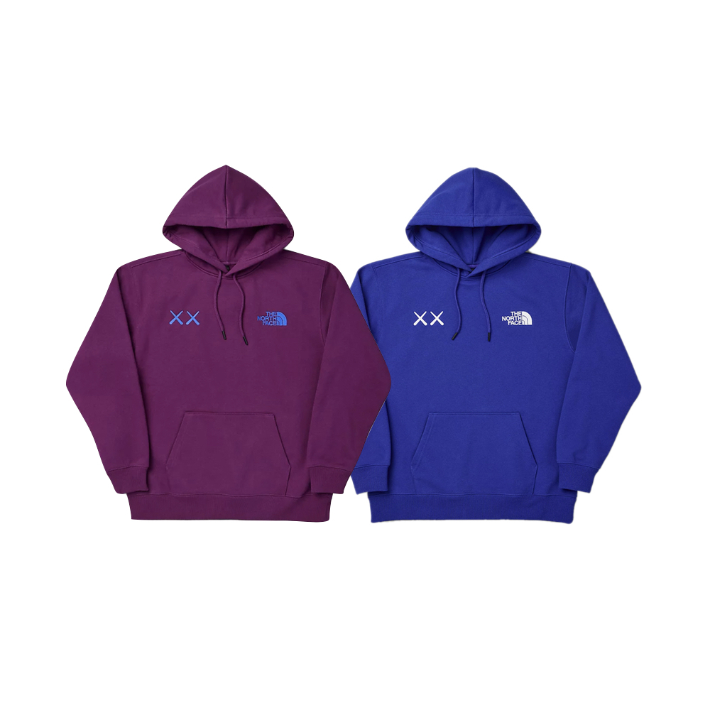 Kaws x The North Face 帽T 深紫/藍 NF0A7WLI