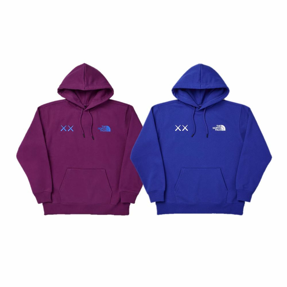 Kaws x The North Face 帽T 深紫/藍 NF0A7WLI