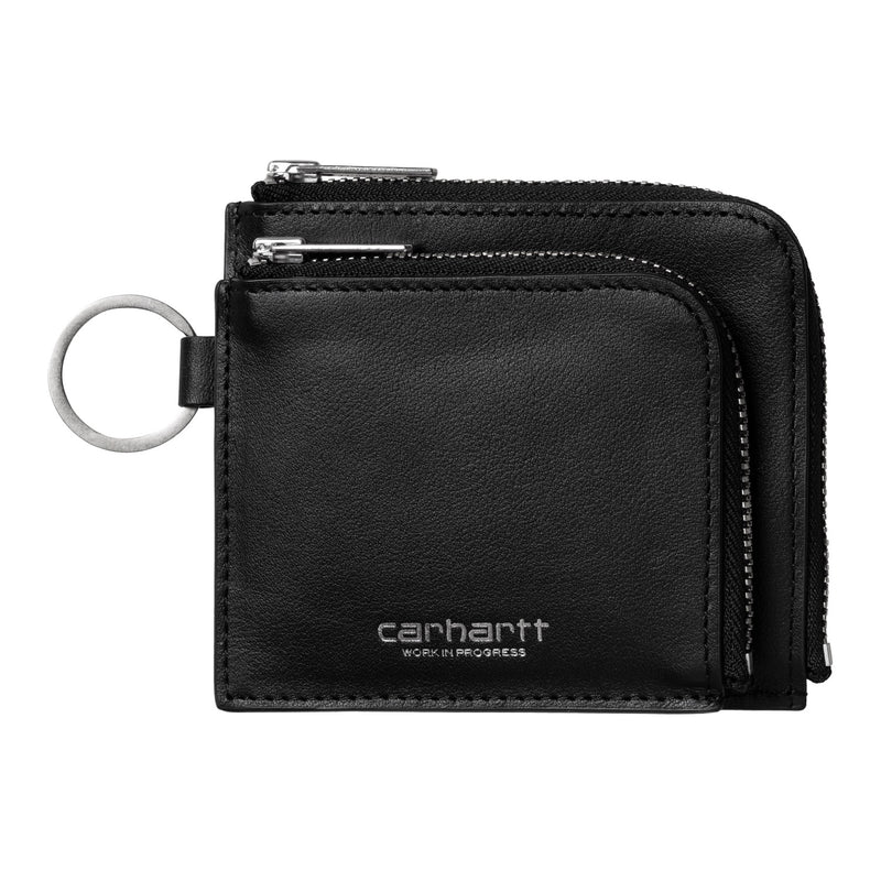 2025SS CARHARTT WIP DOUBLE VEGAS ZIP WALLET 牛皮 雙層 短夾 零錢 錢包 現貨 I033802