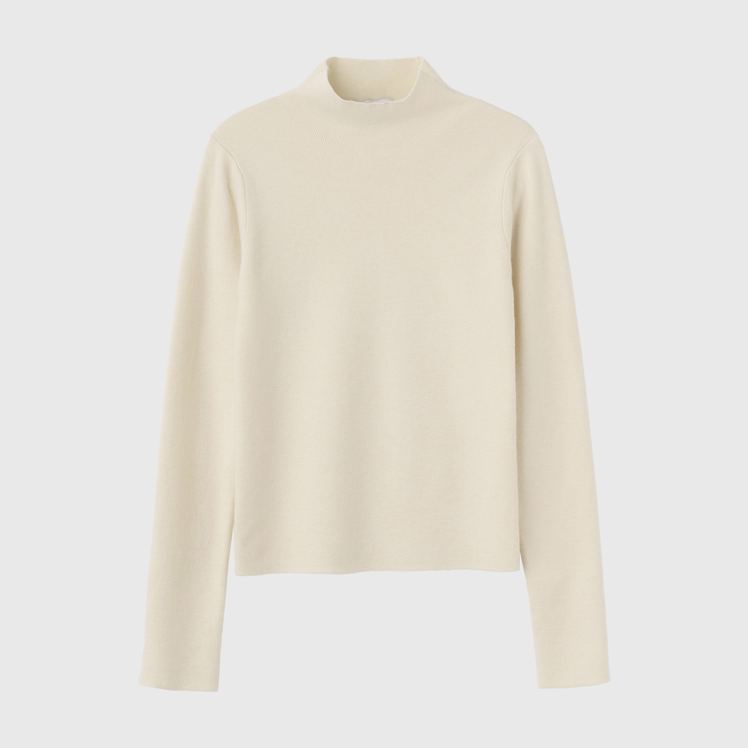[GENERAL IDEA] SUPERFINE WOOL HALF-NECK PULLOVER