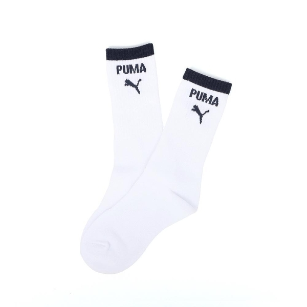 PUMA 襪子 FASHION 白 黑LOGO 中筒襪 男女 BB144510