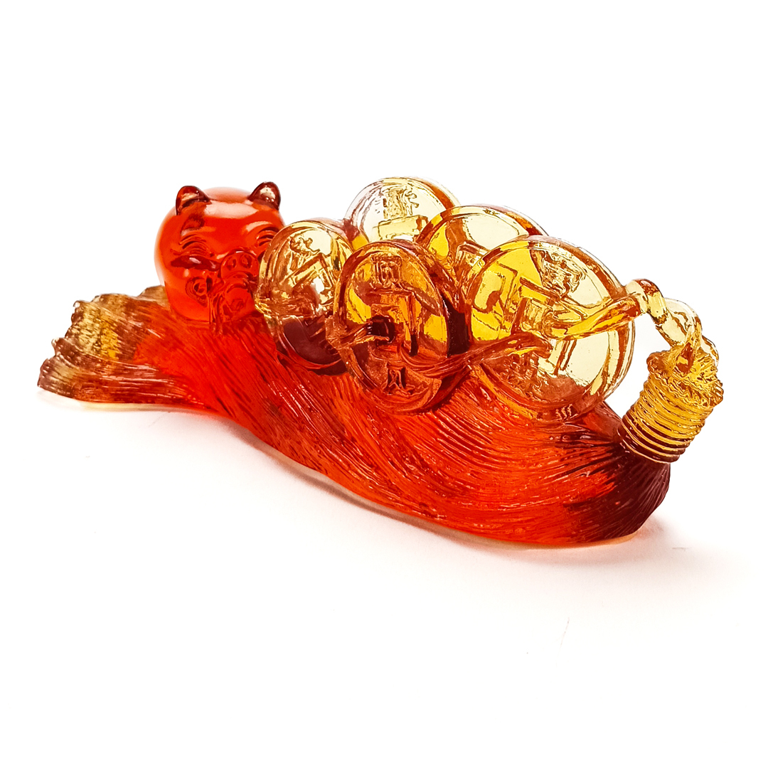 諸事如意琉璃擺飾｜吉豬納寶咬錢招財 福運連連轉乾坤