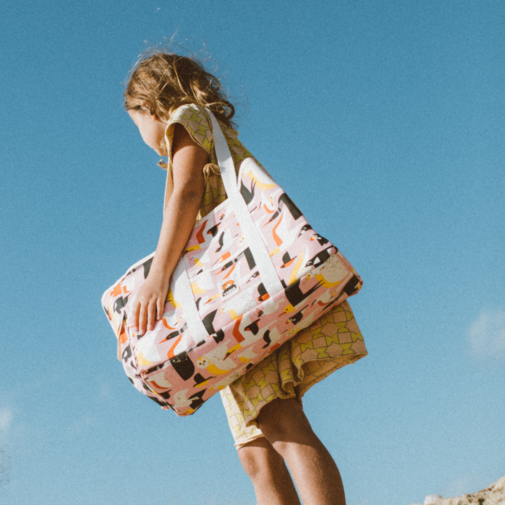 粉彩群鳥 | 海灘包