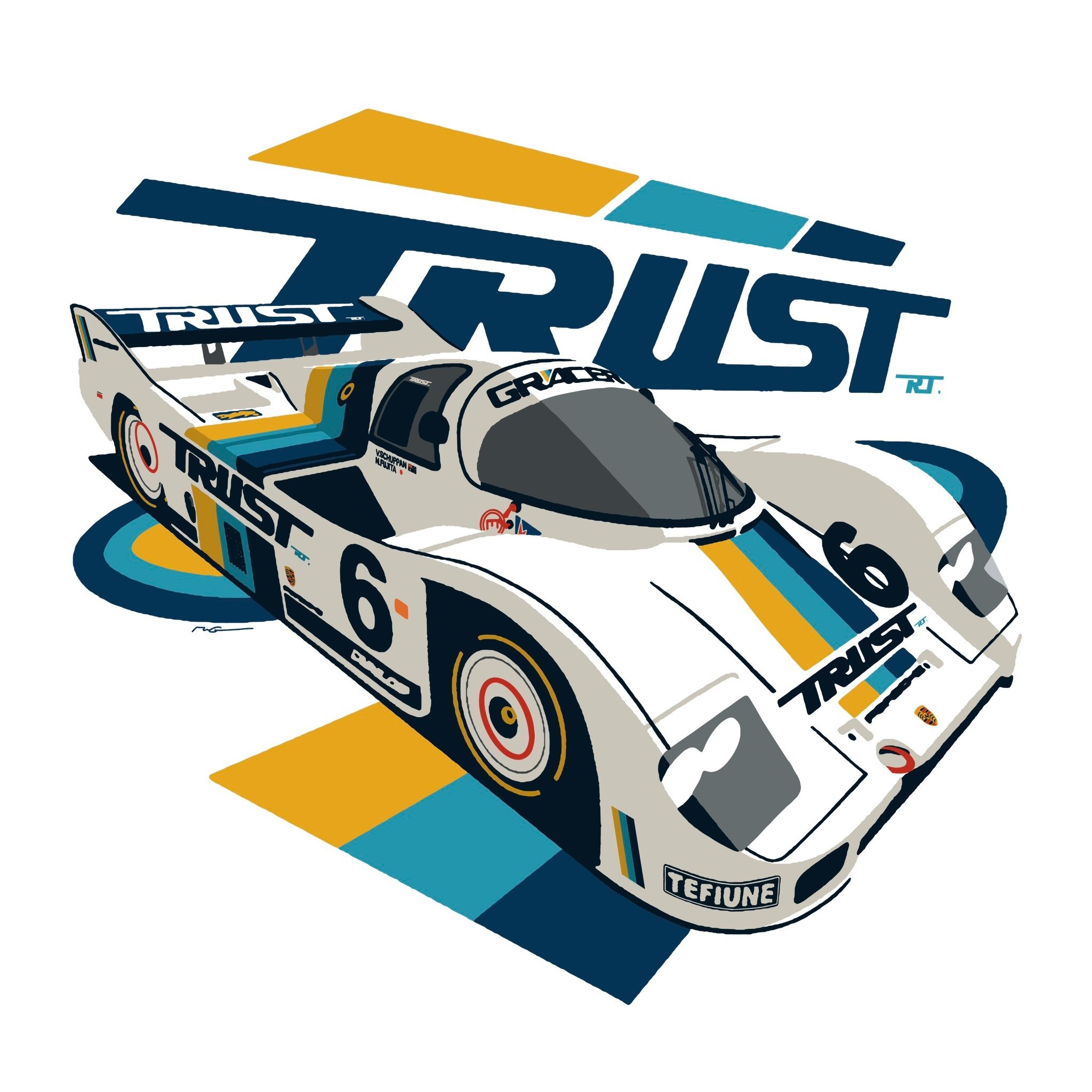 TRUST GReddy Legend Car T-shirt