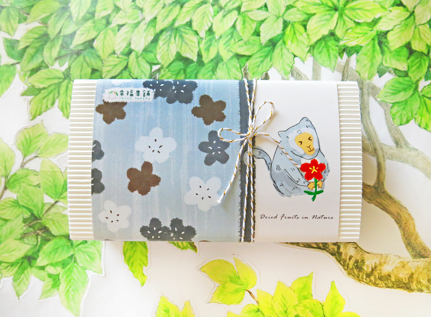 花花獼猴初春水果乾小禮盒8入
