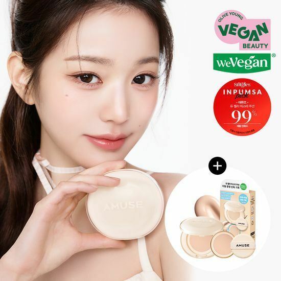 AMUSE Dew Jelly Master Cushion SPF38 PA+++ 15g [Olive Young with Refill Planning Set]