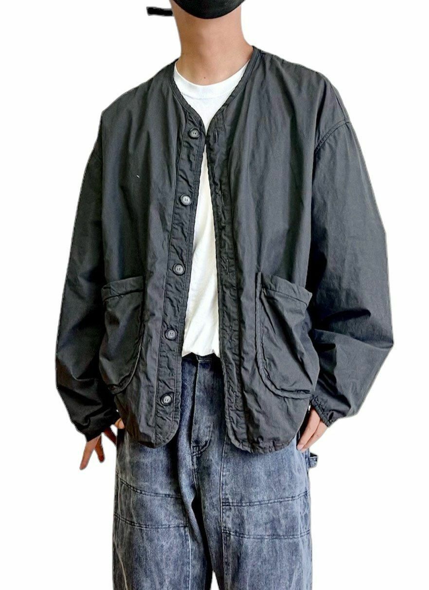 淨色V領開胸外套 WTVR-004JK