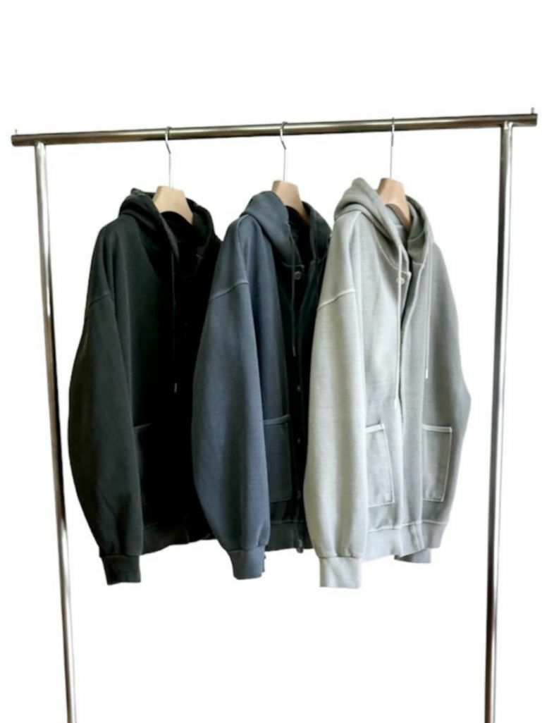 淨色連帽開胸外套 WTVR-005JK