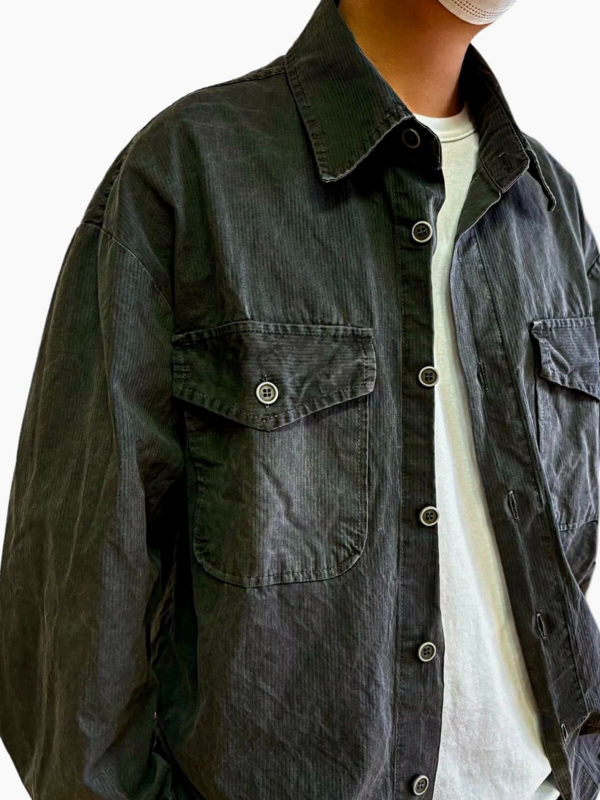 直紋長袖恤衫 WTVR-007S