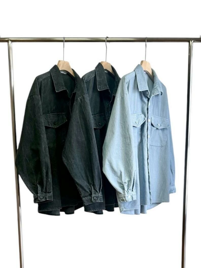 燈心絨長袖恤衫 WTVR-008S