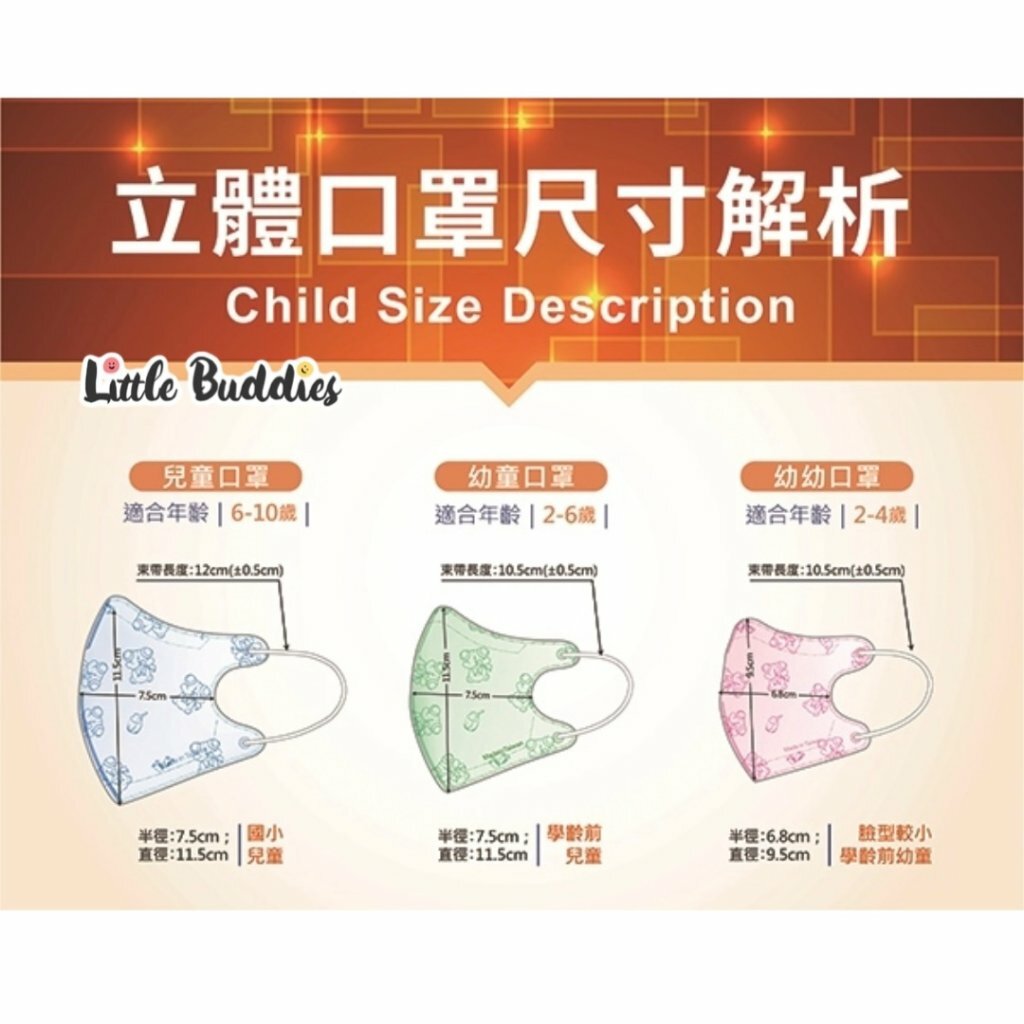 SALE 藍鷹牌N95立體型醫用口罩 幼幼 幼童 兒童