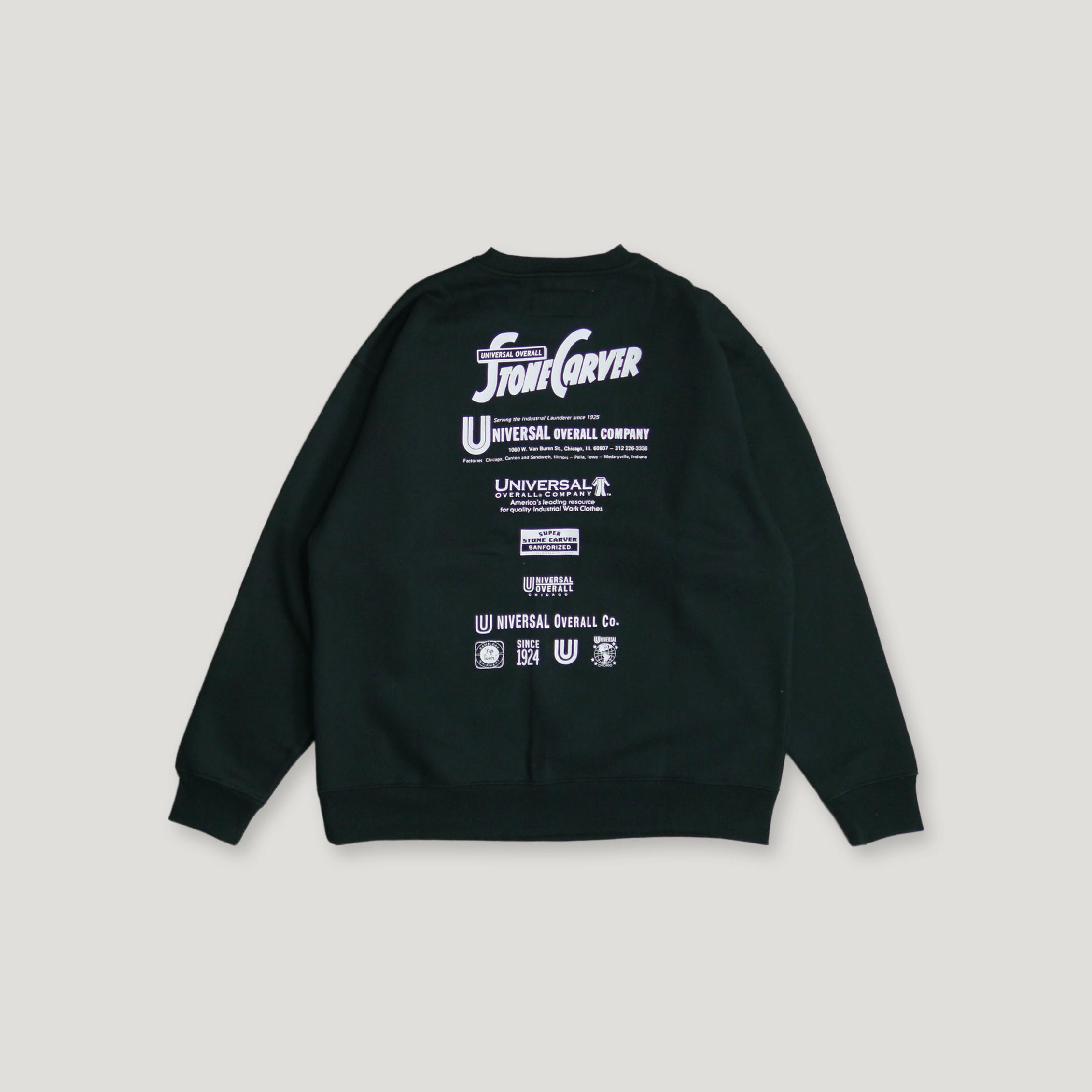 UNIVERSAL OVERALL 100th Historical Logo Sweatshirt